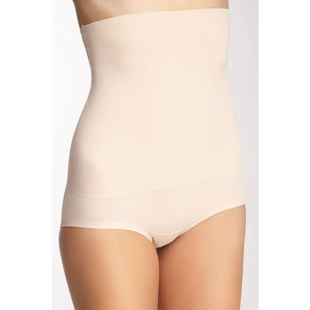 SALE5/$25 Skinnygirl Smoothers & Shapers Shaping Sonic Edge High Waist Brief Tan